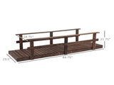 5 ft Wooden Garden Bridge Arc Footbridge 02049237