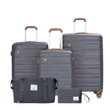 5-Piece Set ,PP Hardshell Carry on Luggage Set with TSA W284P210223