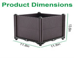 Raised Garden Bed Planter for Outdoor Plants Plastic Planters Box Elevated Garden Boxes Plant Pots 12856471