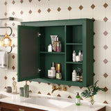 35'' x 27.5'' Medicine Cabinet, Wall Mounted Bathroom Storage Cabinet, Modern Bathroom Wall Cabinet WF322917AAF