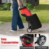 15 Amp Electric Wood Chipper - 4000 RPM, 1.77" Max Diameter, 151 Reduction Rate with 12-Gallon 89409897