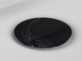 Brass Pop Up Sink Drainer without Overflow Bathroom Drain With Removable Strainer Basket Black 58310015