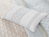 7 Piece Comforter Set Aqua King B03596853