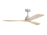 52 Inch Outdoor Farmhouse Ceiling Fan with Remote Control Solid Wood Fan Blade Reversible Motor W934P147071