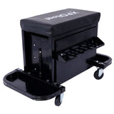 350-Pound Capacity Garage Glider Rolling Tool Chest Seat W46577501