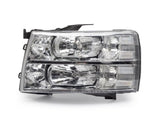 Pair Chrome Headlights Clear Lens For 2007-2013 Chevy Silverado 1500 2500 3500 94989568