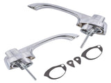 2x Chrome Exterior Door Handles Fits for Chevy Camaro Pontiac Firebird 1967-1969 44247993