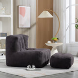 Fluffy bean bag chair, comfortable bean bag for adults and children, super soft lazy sofa chair with W1996131028