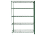 5-Layer Adjustable Display Rack Iron Household Shelf with Adjustable Feet 29.13*13.39*59.06in Forest 83121925