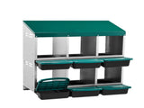 Chicken Nesting Box, 6 Compartment Nesting Box for Laying Eggs, Wall Mount Chicken Brooder Box with 18526224