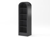 67"H Small Arched Bookcase, Mid Century Modern 5-Tier Arched Bookcase with Open Display W757P506857