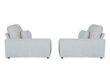 Modern Corduroy 3-Seater Sofa with 3 Throw Pillows, Deep Seat Couch with Soft Ribbed Upholstery and 72564124
