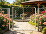 32 x 46 in Adjustable Chain Link Fence Gate, Fits 2-4 ft Openings, for Garden & Farm, 63183917
