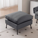 104.5"Modern Sectional Technical leather L-Shaped Sofa Couch with Convertible Ottoman 68276299