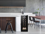 JC-34 115V 85W 1.2cu.ft/34l Electronic Wine Cabinet Cold Rolled Sheet Transparent Glass Door / 91489042
