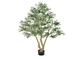 6FT Artificial Olive Tree, Natural Wood Trunk Realistic Leaves, Faux Indoor Plant for Home, Office 08626207