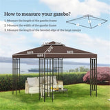 Gazebo Replacement Canopy -AS 53741021