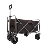 ZNTS Outdoor Garden Park Utility kids wagon portable beach trolley cart camping foldable with big wheels W321P206641