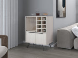 Bar Cabinet Gassville, Living Room, White Washed Oak B092P228576