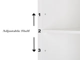 Double Door Mirror Indoor Bathroom Wall Mounted Cabinet Shelf White 74700543