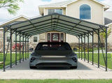12*32 FT Carport, Heavy Duty Carport with Galvanized Steel Roof and Frame, Metal Carport Large W540P478292