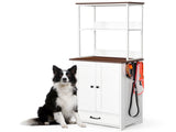 Pet Feeding with Bowls, Adjustable Panel, Dog Feeding with Storage, Pet Feeder W1687P271054