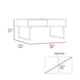 Hamburg TV Stand For TVs up 60", Four Legs, Three Open Shelves B128P148713
