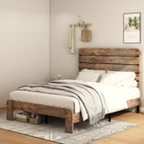 ZNTS Bed Frame Queen Size, Wood Platform Bed Frame , Noise Free,No Box Spring Needed and Easy Assembly 28474342