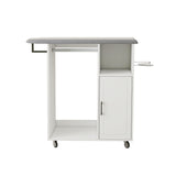 Ironing Cart with Rolling Ironing Board, Multipurpose Ironing Cabinet with Wheels, Compact Ironing W1120P217817
