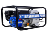 Trash Pump 3 inch, 209cc 7HP 4 stroke OHV ENGINE, Gas Powered Full Trash Water Pump 50 ft Discharge W465134909