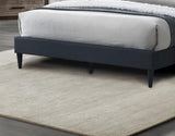 Charcoal Color 1pc Queen Size Bed Burlap Fabric Headboard Upholstered Bedroom Furniture Platform B011P145822