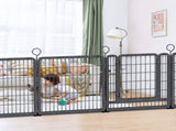 Dog Playpen Outdoor Extra Wide 16 Piece Panels Heavy Duty Dog Fence 40" Height Anti-Rust with Doors 96367448