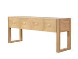 Geometric Carved Console with 3 Soft-Close Drawers, Fluted Leg Details, Entryway Sofa N759P433572T