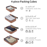 4 Piece Luggage Set Suitcase Set, ABS Hard Shell Lightweight Expandable Travel Luggage with 4 PP313145AAO