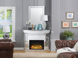 Nysa Mirrored & Faux Crystals Fireplace B2726P446685