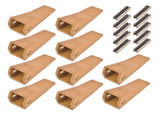 23 230 Series 230S Bucket Teeth with 23TF/23FP Flex Pins Fit for Mini Excavator Alloy Steel 10 56191620
