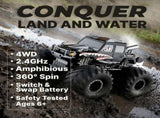 Monster Truck Toys, Waterproof 360&degRotate 4x4 RC Truck, Amphibious Remote Control Monster Trucks, 64886160