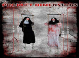 Outdoor Halloween Decorations 2 Packs Hanging Ghosts Decor with Lighted Up Eyes and Horror Scream, 21689566