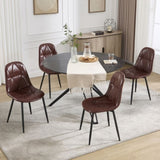 Dining Chairs Set of 2, Upholstered Faux Leather Dining Room Chairs, Modern Kitchen Chairs with W3112P254918