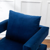 Lenola Contemporary Upholstered Accent Arm Chair, Blue T2574P164509
