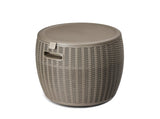 9.5 Gallon Cooler Side Table, Portable Ice Chest with Built-in Handle, Multifunctional Ice Cooler 03843302