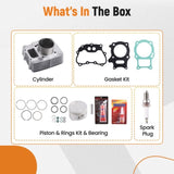 Cylinder Piston Top End Kit for Honda Recon TRX250 Sportrax TRX250EX 1997-2023 03298296
