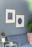 S/2 23.6x23.6" Lillian Purple Crystal Shadow Boxes Wall Dcor W2078P318313