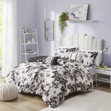 King/Cal King Floral Print Comforter Set B03595939