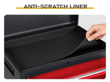 4-Drawer Locking Steel Tool Cart Red & Black 46157302