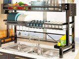 Over The Sink Dish Drying Rack, Telescopic 2 Tier Large Capacity Dish Rack, Sink Organize Stand, 61335952