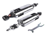 2Pcs Rear Suspension Shocks Adjustable Chrome Fits for Harley-Davidson Softail Fatboy 2000-2017 19516846