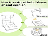 High Back Chairs Set of 2, Waterproof Outdoor Rocking Chair with Ties, Rocking Chair 82215617