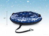 600D Waterproof Oxford Cloth Snow Sled, Reinforced Handles Removable Tow Strap for Adults Kids 39547697