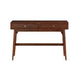 Sofa Table with Drawers Brown Finish Living Room Furniture 1pc B011P289737